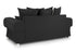 Daniel Fullback Sofa Black 3 Seater
Back View
